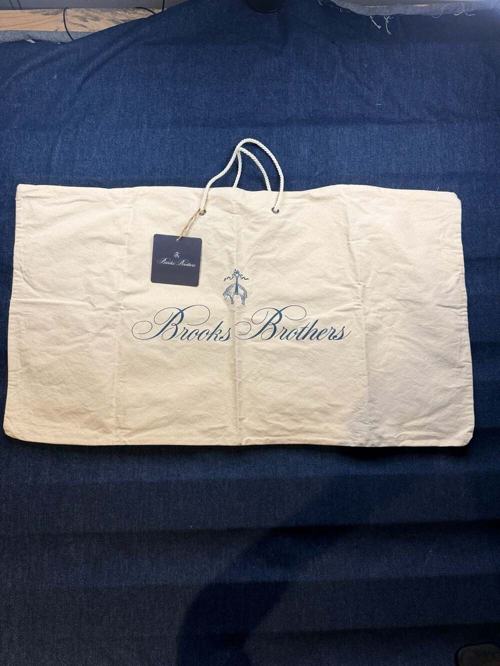 Brooks Brothers Cotton Canvas Storage Bag for Wool Products